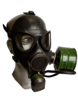 FULL SET Soviet Russian Army black lenses Gas Mask PMK-1 Original,New Size 3 - £38.53 GBP