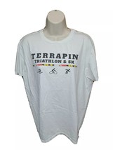 University of Maryland Terrapin Triathlon &amp; 5k Womens Large White TShirt - $14.85