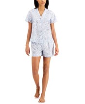 allbrand365 designer Womens Notched Collar Pajama Shorts Set,Paisley,X-L... - £39.30 GBP