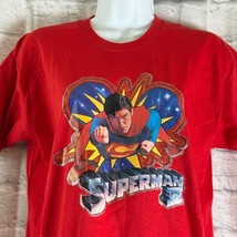Vintage Superman II Film T-Shirt XL Singolo Stitch 5050 USA Cristopher R... - $36.37