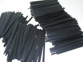 2,000 Black 4&quot; Plastic Twist Ties Cable ties gift wrapping General Use - £19.77 GBP