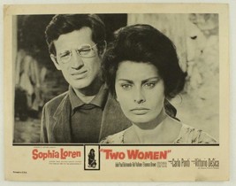 Vintage Movie Lobby Card 1960 TWO WOMEN Embassy Sophia Loren Alberto Mor... - $16.18