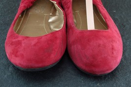 BCBG Paris Women Sz 6 B Red Ballet Leather Shoes Magie - £15.75 GBP