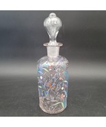 Vintage/Antique Hand Painted Enameled Glass Bottle w/Stopper Colorful Fl... - $944.00 MXN