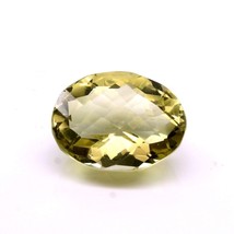 15Ct A+ NATURAL Lemon Quartz Oval Cut Faceted Gemstone - £10.77 GBP