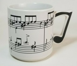 Musical Notes Coffee Mug Cup Musician Composer Chadwick Miller 1980s Vin... - £10.13 GBP