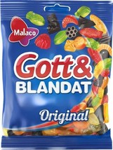 Malaco Gott &amp; Blandat Original 700g, 4-Pack - Swedish Assorted Sweets - £57.90 GBP