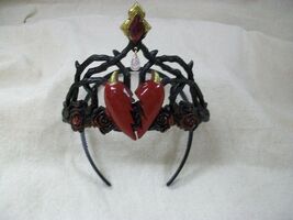 Gothic Queen Broken Hearts Tiara Evil Cupid Alice Wonderland Iracebeth o... - $12.36 CAD