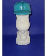 Avon Vintage 1969 BASEBALL SNOOPY Avon Milk Glass Bottle Peanuts Decor e... - £5.46 GBP