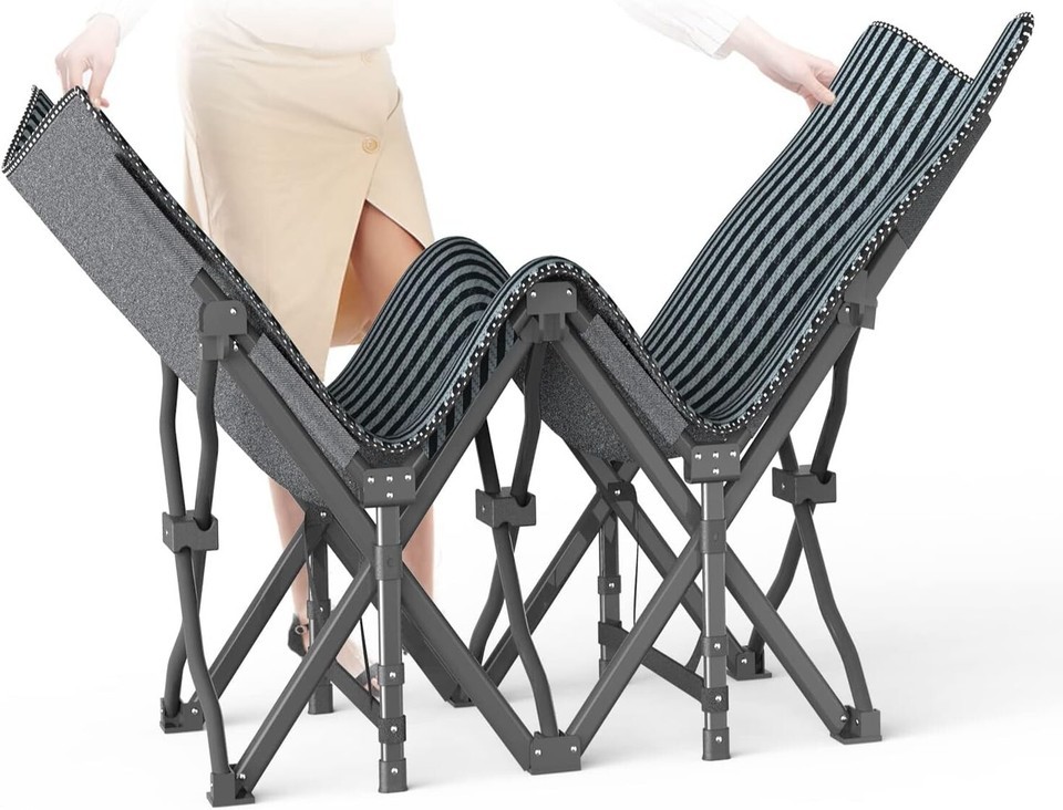 Folding Camping Cot with Removable Cushion & 3-in-1 Pocket for Outdoor Comfort Item image 7
