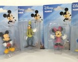 4 Disney Figurines Mickey, Minnie, Donald, Goofy, 2.5&quot; tall. New - £7.69 GBP