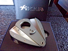 Xikar Xi-100 Cigar Cutter, Aluminum body, Double guillotine, Cutter Titanium NIB - £59.26 GBP