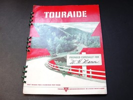 Conoco Oil Company-Oil Ads-Touraide Travel Guide Maps-1946 Spiral Bound Booklet. - £19.47 GBP