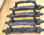 4 Cast Iron Antique Style Barn Handles Gate Pull Shed Door Handles Pulls... - $32.99