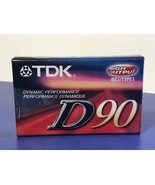TDK Blank Audio Cassette tape factory sealed 90 minutes vtg High Output ... - $8.86