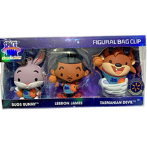 3 pc Purse Backpack Zipper Pull Set Space Jam Bug Bunny Taz Lebron James... - £9.40 GBP