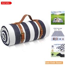 80”x80” Extra Large Waterproof Picnic Blanket for 6-8 Adults, Stylish &amp; ... - $57.37