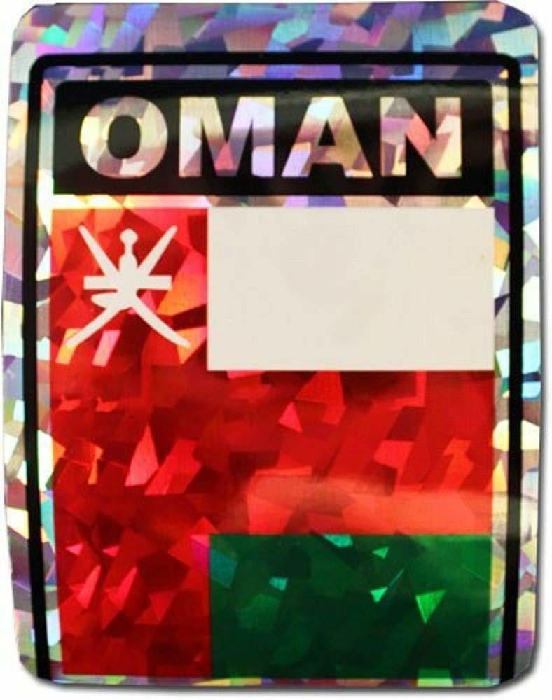 Oman Country Flag Reflective Decal Bumper Sticker - $2.88