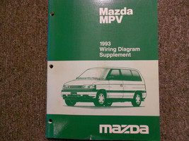 1993 Mazda MPV Van Électrique Supplément Service Réparation Shop Manuel OEM Book - £14.72 GBP