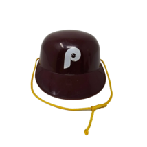 Philadelphia Phillies MLB Baseball Hard Plastic Mini Helmet 6&quot; Vintage - £10.13 GBP