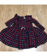 oshkosh plaid baby girl holiday dress Size 18 Months - $222.55 MXN