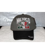 MEXICO EAGLE HECHO EN MEXICO AGUILA BASEBALL CAP HAT ( GRAY &amp; BLACK ) - £9.28 GBP