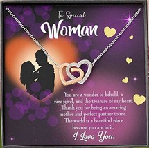 Future Wife Fiance Gift Rare Jewel Inseparable Love Pendant 18k Rose Gold Finish - £43.48 GBP