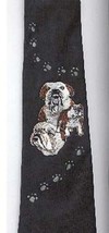 Mens Necktie BULLDOG Dog Breed Polyester Tie....Reduced Price - $13.99