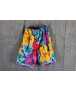 Vintage Surf Shorts - Surfline Jams Floral Pattern - Men&#39;s Medium  - $65.00