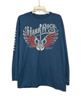 Hard Rock Cafe Las Vegas Men’s Long Sleeve Guitar Wings T Shirt Tee Sz Large - £13.98 GBP