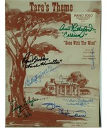 GONE WITH THE WIND - GWTW CAST SIGNED X8 MUSIC SHEETS - TARA&#39;S THEME w/COA - $750.87 CAD