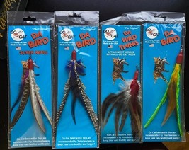 GO CAT DA BIRD FEATHER REFILLS INTERACTIVE TOYS CAT NIP 4 ASSORTED FEATHERS - $464.58 MXN