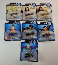 Lot of 7 2022 Hot Wheels Character Cars DC Wonder Woman Superman Batman Joker - £46.79 GBP