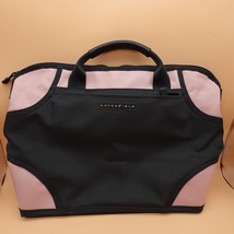 Waterfield Designs Cargo Laptop Bag XL Tote Pink Leather Black Ballistic Nylon - £118.60 GBP