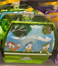 Disney Parks Scrooge McDuck and Donald Nephews Skyliner Gondola Glass Ornament image 2