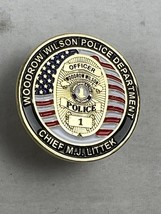 Woodrow Wilson Police Chief MJ Littek Virginia Challenge Coin - £40.19 GBP