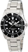 Montre Homme Seiko SNZF17K1 Automatique 42mm Cadran Noir Acier Inoxydable... - £178.33 GBP