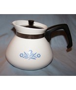 Vintage Corning Ware Blue Cornflower 6-Cup, P-104 Coffee/Teapot w/Lid - $35.00