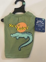 Youly The Thrill-Seeker XXX “See Ya Later “ Gator Pet Dog Tee For Pets 9... - $8.91