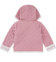 New Burts’s Bees Baby Jacket 6-9M With Hood Coat Persian Rose image 2