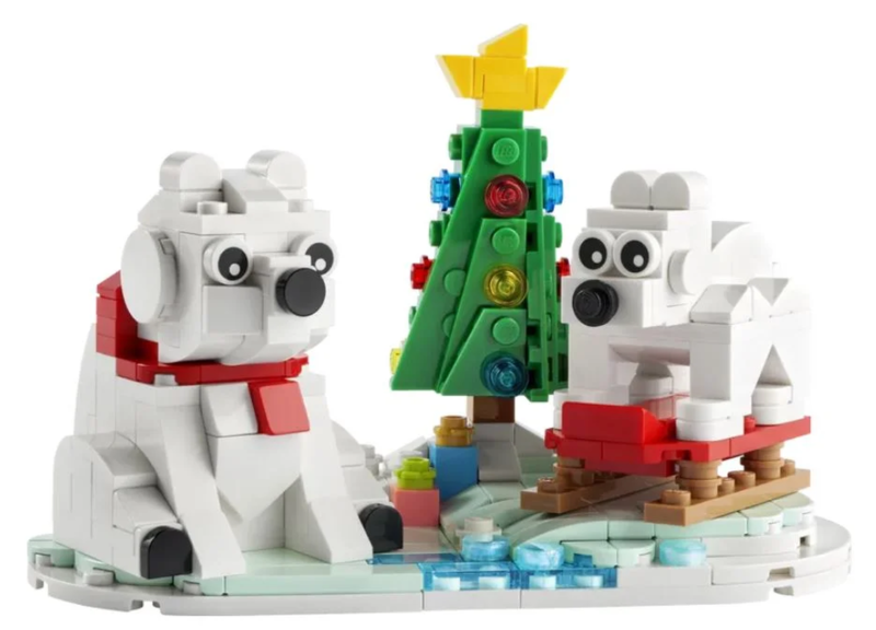 LEGO Wintertime Polar Bears 40571 Christmas Décor Building Kit, Polar Be... - $38.45