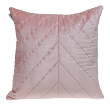 Quilted Velvet Arrows Pink Decorative Throw Pillow - £40.23 GBP