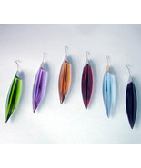 Baccarat Plume Crystal Chandelier Pendant Drop Ornament SET of 6 Colors New - $7,450.35 MXN