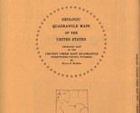 USGS Geologic Map: Chicken Creek East Quadrangle, Wyoming - $12.89