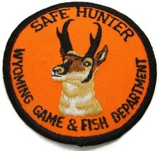 Safe Hunter Patch Wyoming Fish and Game Antelope New Iron-on - £40.81 GBP