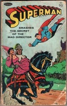 Superman Smashes The Secret of the Mad Director Comic Paperback 1966 Whi... - $3.99