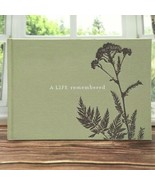 A Life Remembered Memorial Condolence Funeral Guest Book Olive Green Wak... - £15.45 GBP