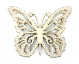 23" X 19" X 4" Light Yellow Rustic Butterfly Wooden  Wall Decor - $2,966.51 MXN