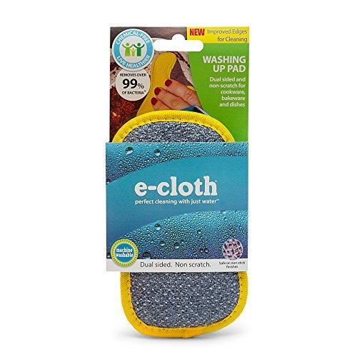 E-Cloth Washing Up Pad, Non-Scratch Kitchen Scrubber/Wiper - Brilliant for Remov