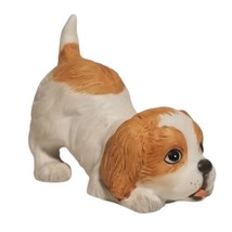 Vintage Puppy Dog Figurine Playing Cocker Spaniel #1407 Homco Porcelain Bisque - £11.94 GBP